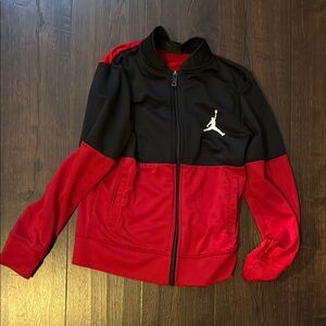 Jordan Black and Red Zip-Up Jacket